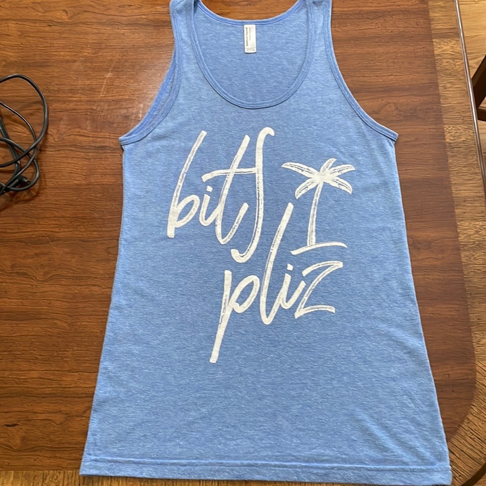 “Beach please” speech therapy tank